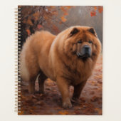 Chow Chow Chow im Herbst Leaves Inspiriert Planer (Vorderseite)
