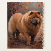 Chow Chow Chow im Herbst Leaves Inspiriert Planer (Rückseite)
