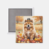 Chow Chow Chow lässt Erntedank Art Magnet (Vorderseite/Rückseite)