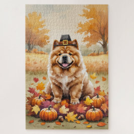 Chow Chow Chow lässt Erntedank Art Puzzle