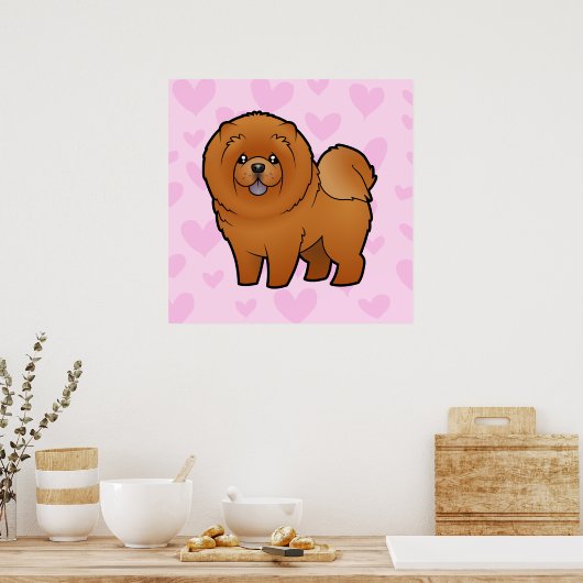 Chow Chow Chow-Liebe Poster (Küche)