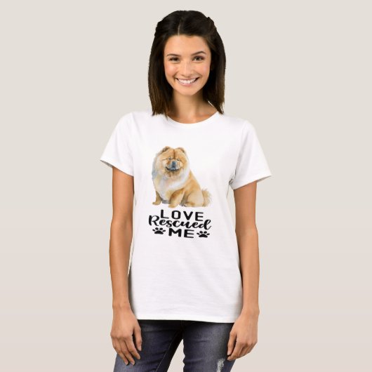 Chow Chow Chow Liebe rettete mich T-Shirt (Vorne ganz)