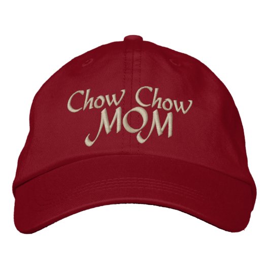 Chow Chow Chow MAMA Geschenke Bestickte Baseballkappe (Vorderseite)