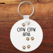 Chow Chow Chow-Mama Schlüsselanhänger (Vorderseite)