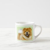 Chow Chow Chow Painting - Niedliche Original Hund  Espressotasse (Rechts)