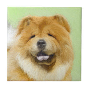 Chow Chow Chow Painting - Niedliche Original Hund  Fliese