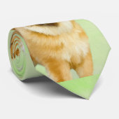 Chow Chow Chow Painting - Niedliche Original Hund Krawatte (Gerollt)