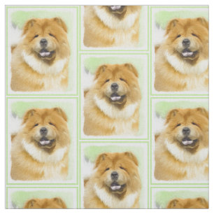 Chow Chow Chow Painting - Niedliche Original Hund  Stoff