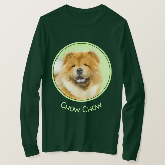 Chow Chow Chow Painting - Niedliche Original Hund  T-Shirt (Design vorne)