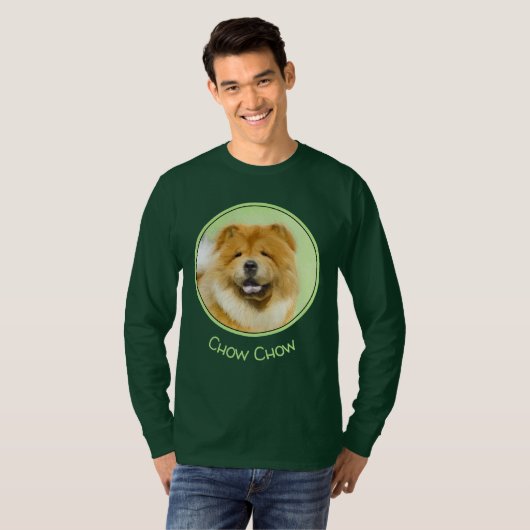 Chow Chow Chow Painting - Niedliche Original Hund  T-Shirt (Vorne ganz)