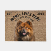 Chow Chow Chow Personalisiert Fußmatte (Vorderseite)