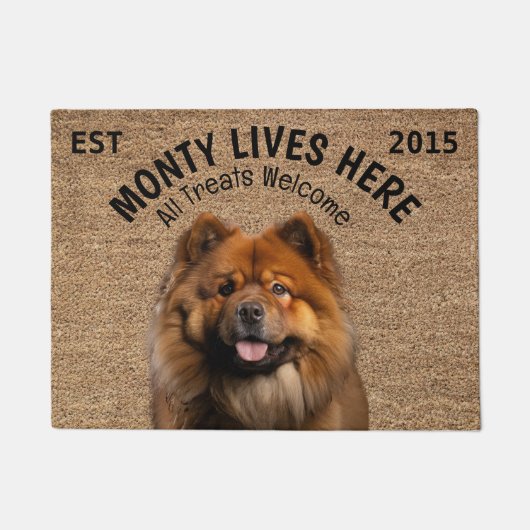 Chow Chow Chow Personalisiert Fußmatte (Vorderseite)