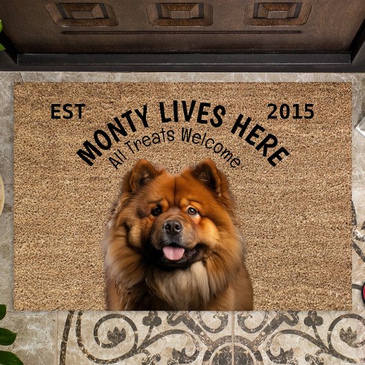 Chow Chow Chow Personalisiert Fußmatte