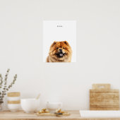 Chow Chow Chow Personalisiert Print Poster (Küche)