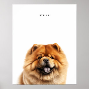 Chow Chow Chow Personalisiert Print Poster