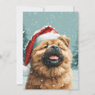 Chow Chow Chow WeihnachtsWeihnachtsWeihnachtsfeier Feiertagskarte