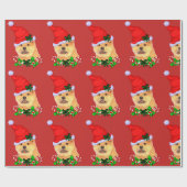 Chow Chow Chow WeihnachtsWeihnachtsWeihnachtsfeier Geschenkpapier (Flach)