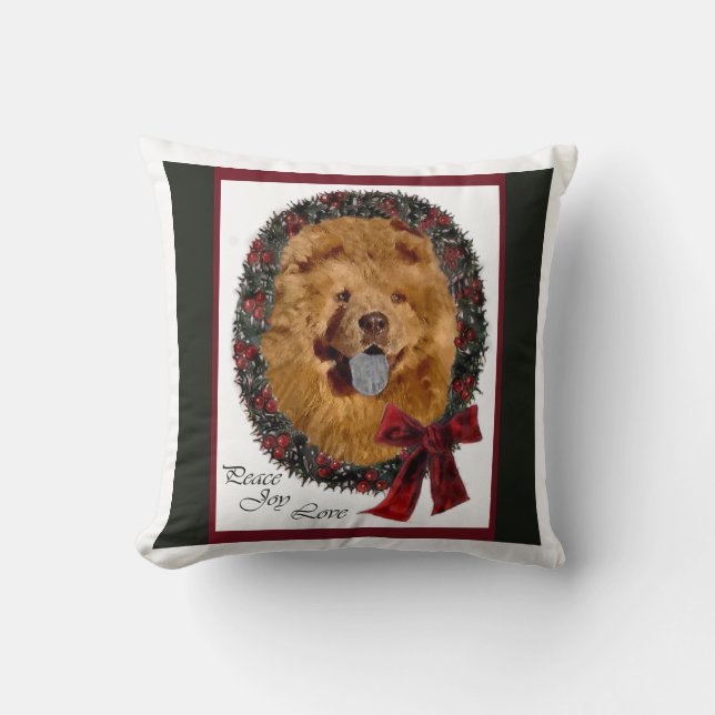 Chow Chow Chow WeihnachtsWeihnachtsWeihnachtsfeier Kissen (Vorderseite)