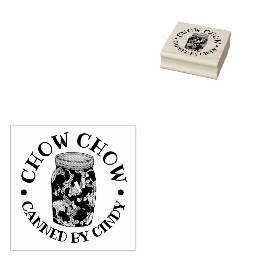Chow Chow Chowchow Relish PA Dutch Food Gummistempel (Stempel)