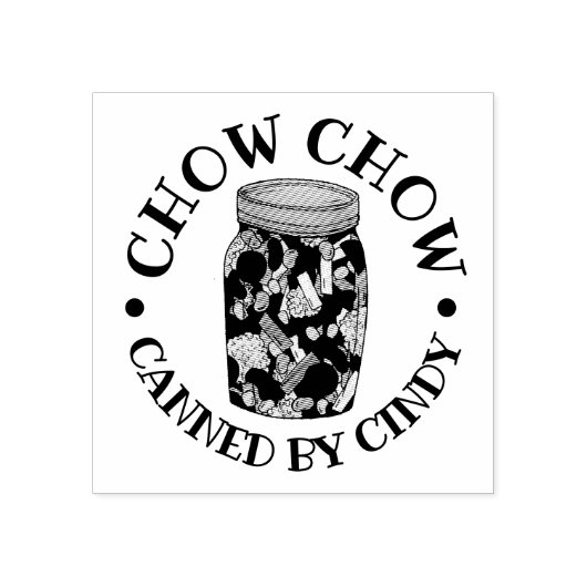 Chow Chow Chowchow Relish PA Dutch Food Gummistempel (Prägung)