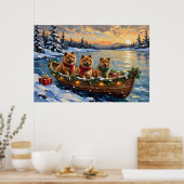 Chow Chow Christmas Boat Holiday Poster (Küche)