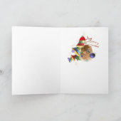 Chow Chow Christmas Lights cards Feiertagskarte (Innenseite)