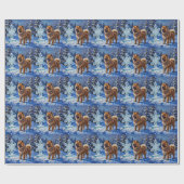 Chow Chow Christmas Sculpture Garden Holiday Geschenkpapier (Flach)