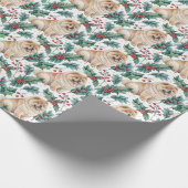 Chow Chow Christmas Wrapping Paper Geschenkpapier (Ecke)