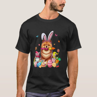 Chow Chow Cosplay Hase malt Ostereier Gnome T-Shirt