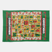 Chow Chow Countdown Weihnachtskalender Hund Geschirrtuch (Horizontal)