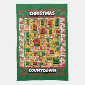 Chow Chow Countdown Weihnachtskalender Hund Geschirrtuch (Vertikal)