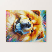 Chow Chow Dog Acrylic Print Dog Lover Geschenk Puzzle (Horizontal)