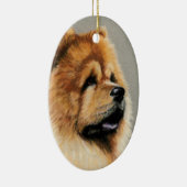Chow Chow Dog Art Ornament (Rechts)