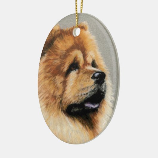 Chow Chow Dog Art Ornament (Links)