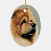 Chow Chow Dog Art Ornament (Vorne)