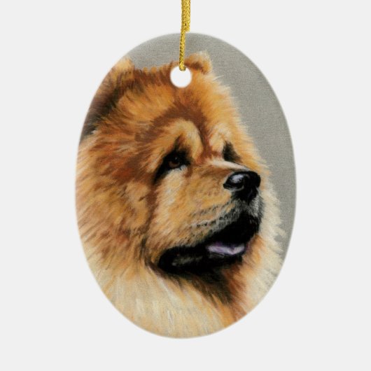 Chow Chow Dog Art Ornament (Vorne)