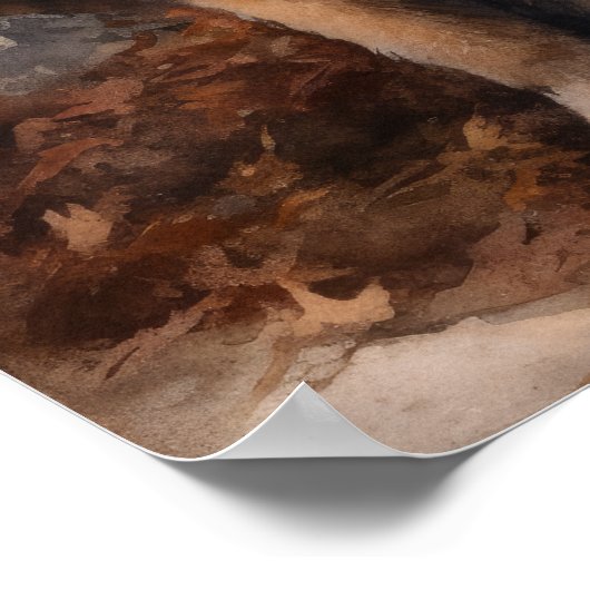 Chow Chow Dog Art Print Poster (Ecke)