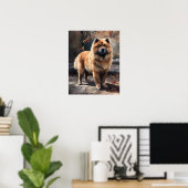 Chow Chow Dog Art Print Poster (Heimbüro)