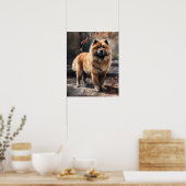 Chow Chow Dog Art Print Poster (Küche)