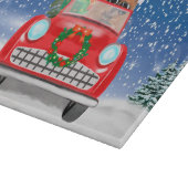 Chow Chow Dog Auto im Schnee Schneidebrett (Ecke)