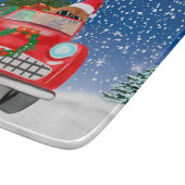 Chow Chow Dog Auto im Schnee Schneidebrett (Ecke)