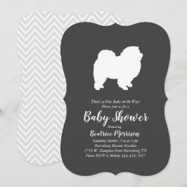 Chow Chow Dog Baby Dusche neutral Einladung