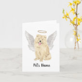 Chow Chow Dog Beileid Memorial Karte (Gelbe Blume)