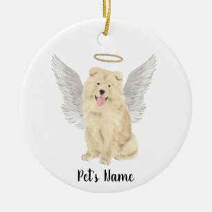Chow Chow Dog Beileid Memorial Keramik Ornament