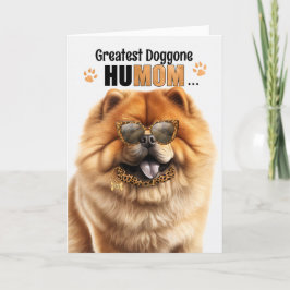 Chow Chow Dog Bester HuMOM Muttertag Feiertagskarte