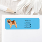 Chow Chow dog cartoon illustriert (Insitu)