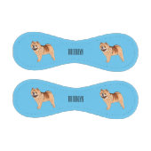 Chow Chow dog cartoon illustriert Baseball (Paneele)