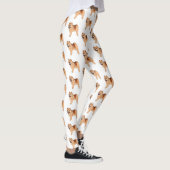 Chow Chow dog cartoon illustriert Leggings (Rechts)