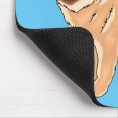 Chow Chow dog cartoon illustriert Mousepad (Ecke)