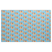 Chow Chow dog cartoon illustriert Stoff (Fat Quarter (45,7 x 55,9 cm))